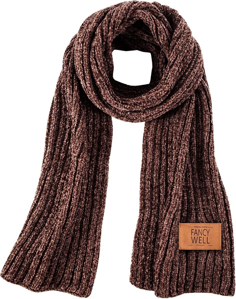 FANCY WELL Scarf for Women Winter - Chunky Scarf Oversized Chenille,Soft Long Scarves for Cold Weather,Gifts for Women - Image 1